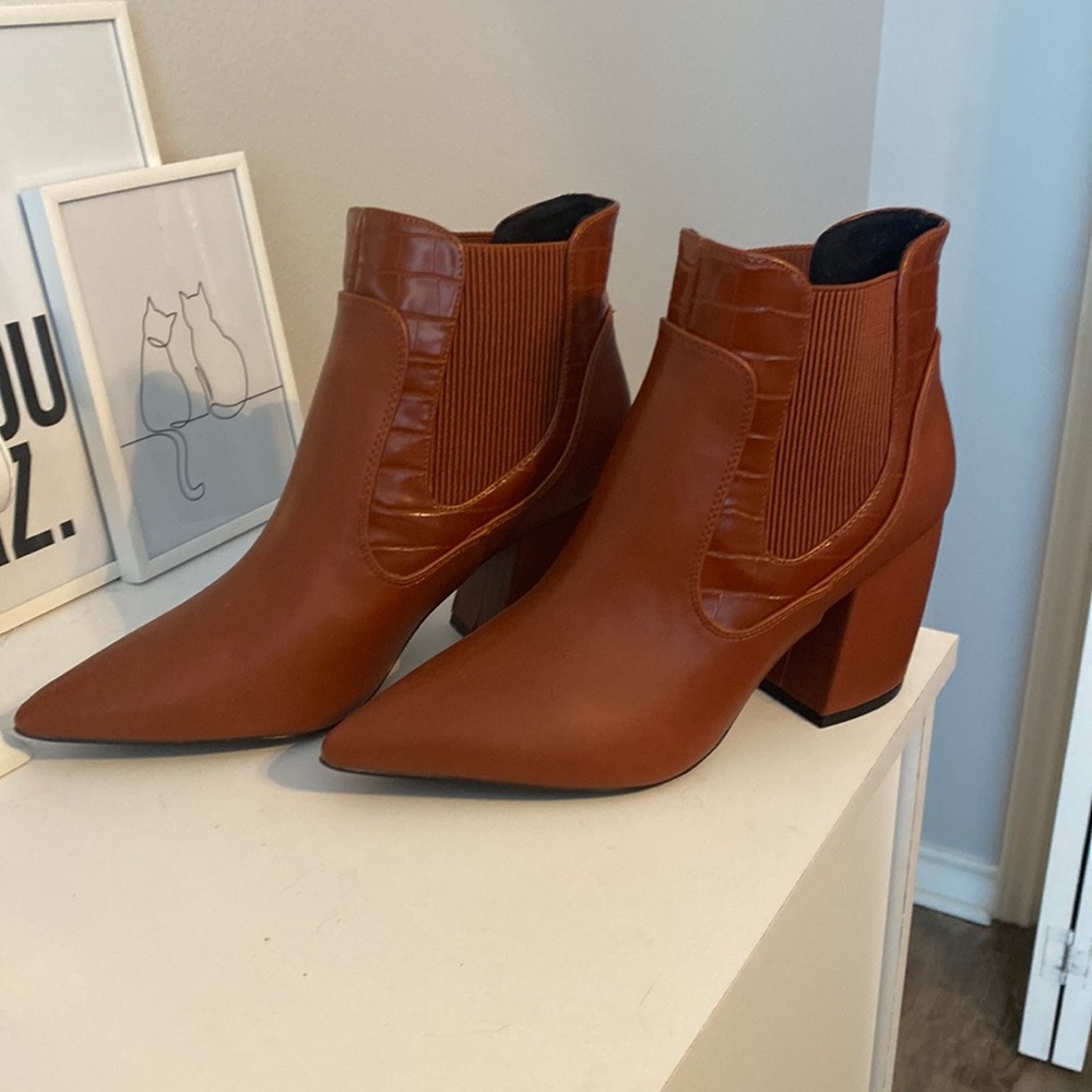 Brown booties